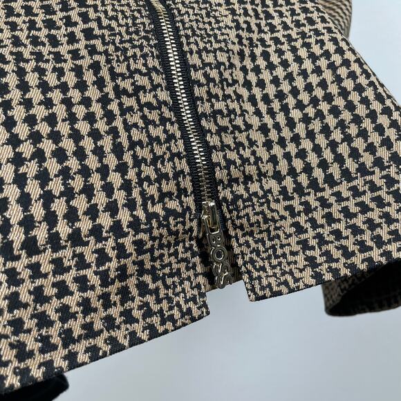 Hugo Boss Dixetta Sheath Midi Dress Brown Black Houndstooth US 8 Short Sleeve - Picture 16 of 16